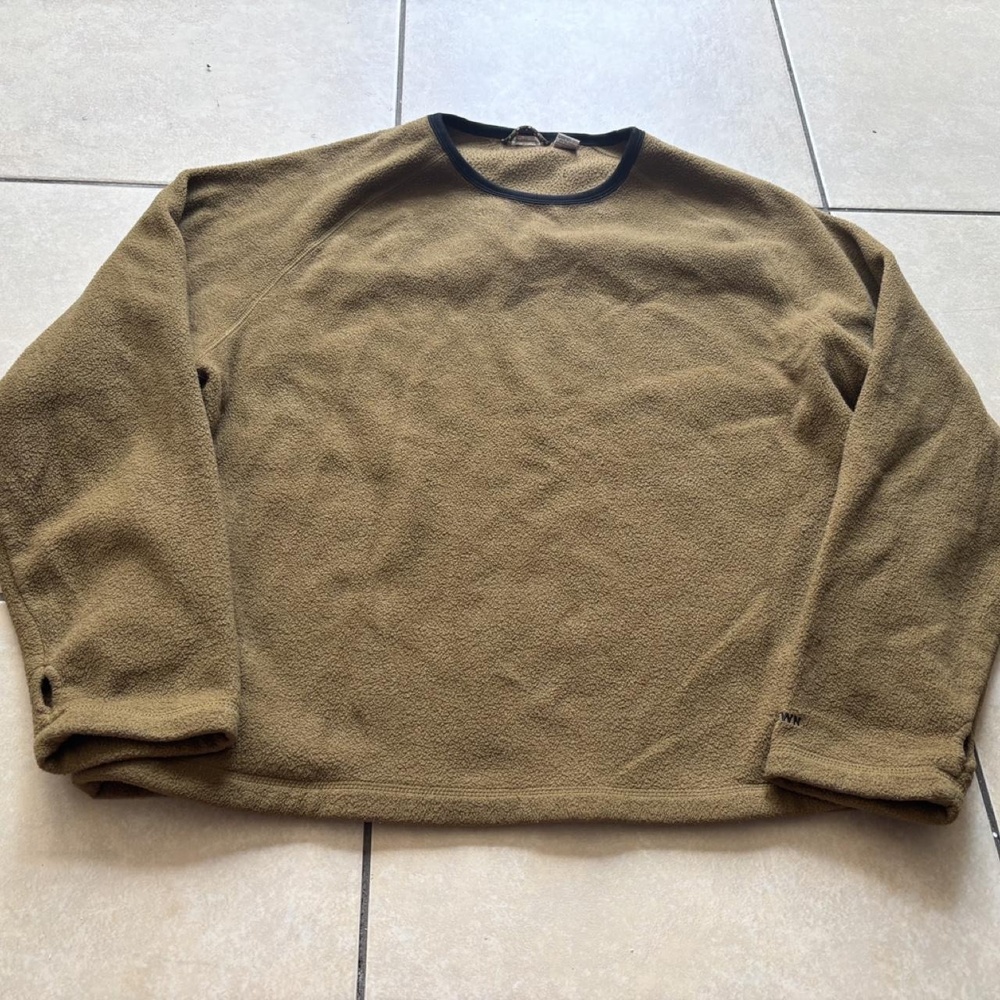 Ruff Hewn Sweatshirt Mens XL Brown Fleece Crewneck Pullover Logo Winter Casual